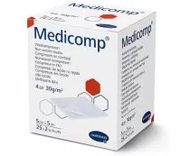 Серветки з нетканого матеріалу Medicomp (5 см x 5 см) 2 x 25 шт