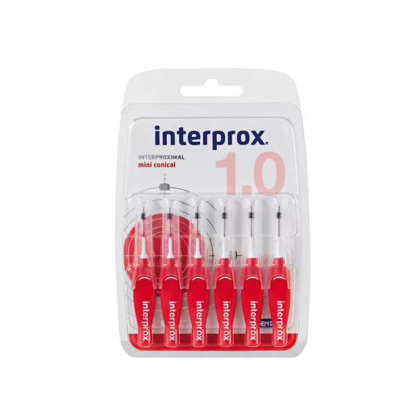 DENTAID Щітка міжзубна INTERPROX 4G, MINICONICAL 1.0 мм, 6 шт — Засоби особистої гігієни — photo 2