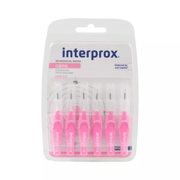 DENTAID Щітка міжзубна INTERPROX 4G, NANO 0.7 мм, 6 шт — Засоби особистої гігієни — photo 2