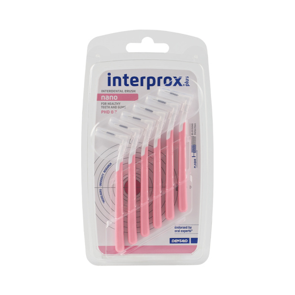 Щітка міжзубна INTERPROX PLUS 2G, NANO 0.7 мм, 6 шт - фотография . Купить с доставкой в интернет магазине Dlx.ua.