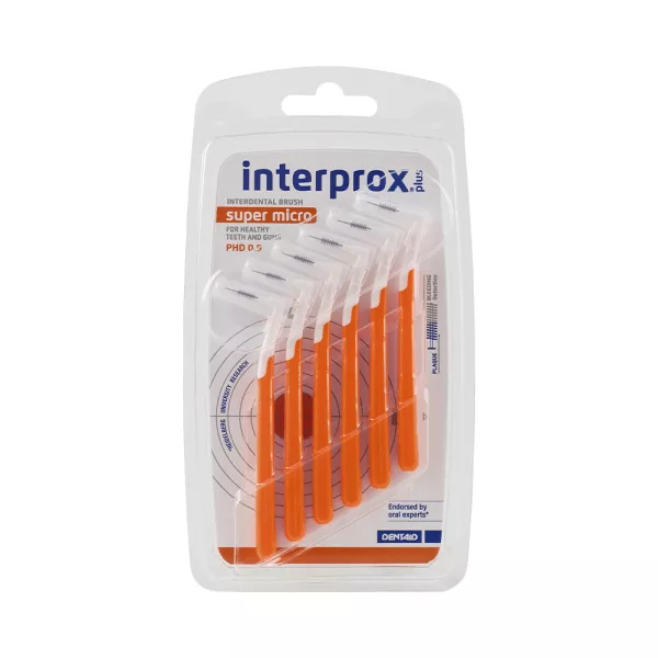 DENTAID Щітка міжзубна INTERPROX PLUS 2G, SUPER MICRO 0.9 мм, 6 шт — Засоби особистої гігієни — photo 2