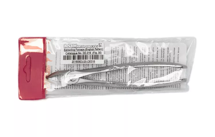 Asim Instruments Щипці для видалення зубів (Англійська форма) №30 DE-016 — Хірургічні інструменти — photo 4
