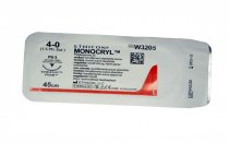 Шовний матеріал Monocryl (монофілам, не забарвлений) 45 см, 4/0