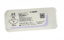 Шовний матеріал VICRYL PLUS (поліфілам, фіолет) 45 см, 3/0