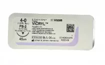 Шовний матеріал VICRYL PLUS (поліфілам, фіолет) 45 см, 4/0