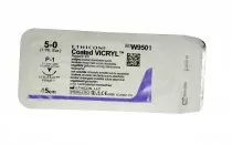 Шовний матеріал VICRYL PLUS (поліфілам, не забарвлений) 45 см, 5/0