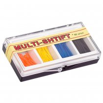 Штифти беззольні Multi-Shift (сині, чорні, помаранчеві, жовті) 80 шт, 2 розгортки