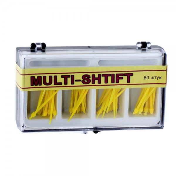 Штифты беззольные Multi-Shift (желтые) 80 шт, 1 развертка - фотография. Купить с доставкой в интернет магазине DLX 