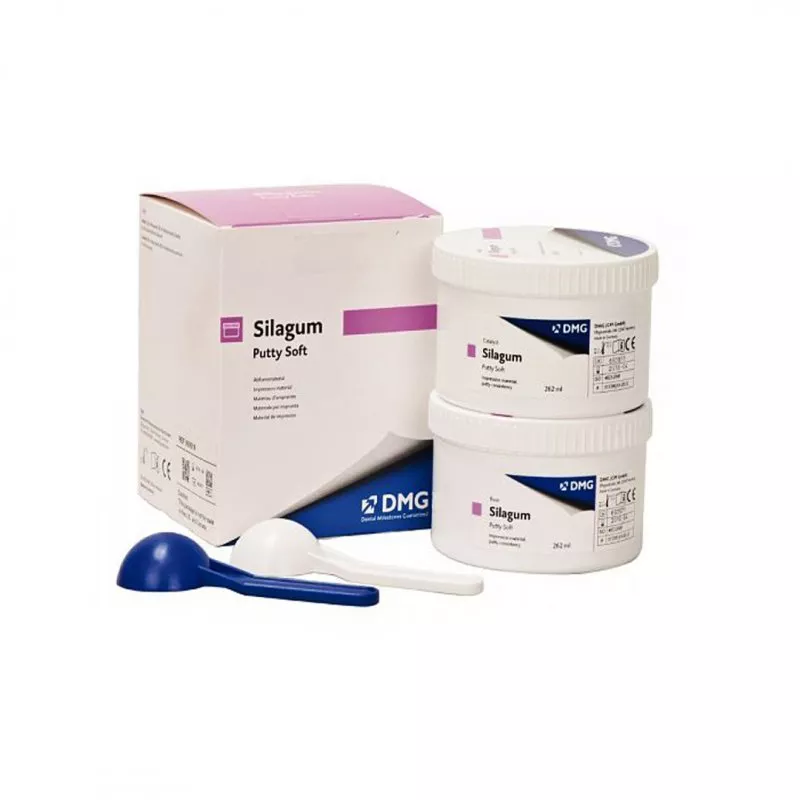DMG Silagum Putty Soft A-Silicone (Силагум Путті Софт) База 2 x 262 мл — Матеріали зуботехнічні — photo 2