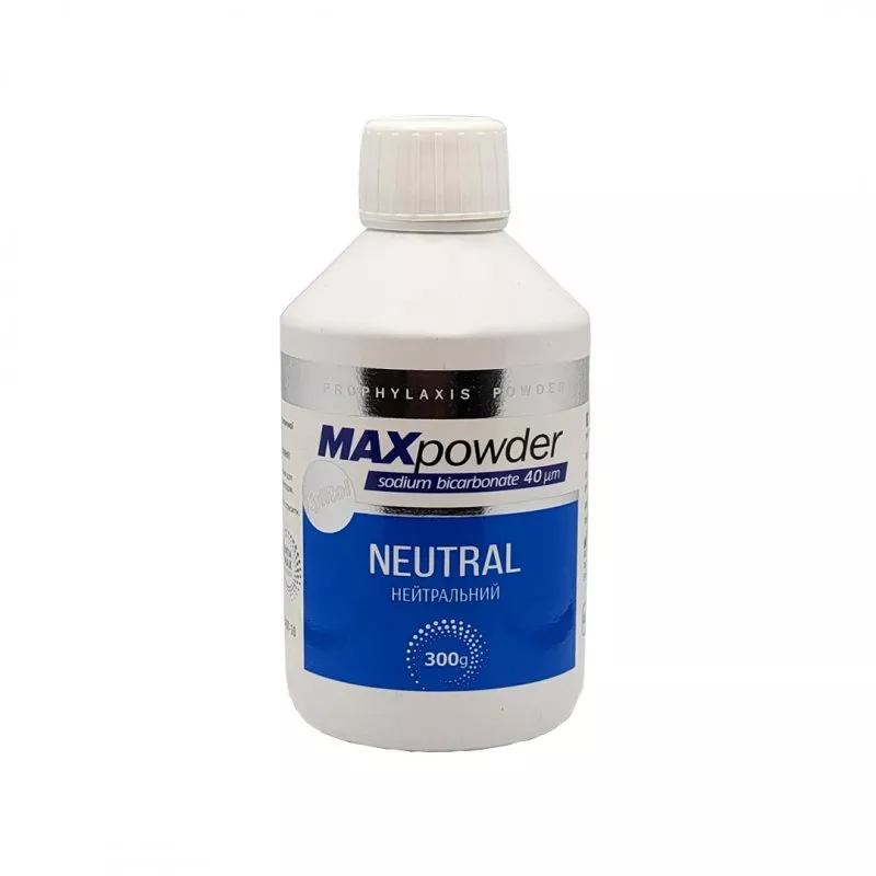 Dentamax Сода для AirFlow MaxPowder (бікарбонат Na) 40 мкм Нейтральний 300 г — Матеріали терапевтичні — photo 2