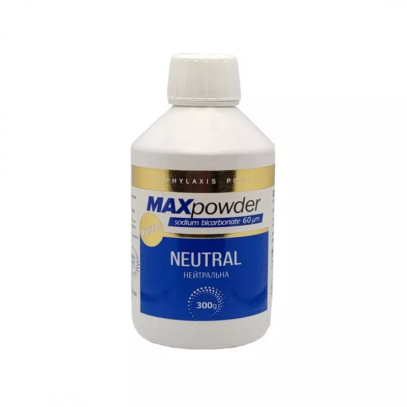 Dentamax Сода для AirFlow MaxPowder (бікарбонат Na) 60 мкм Нейтральний 300 г — Матеріали терапевтичні — photo 2