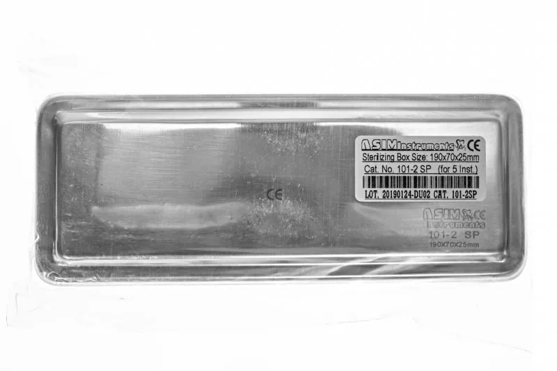 Asim Instruments Стерилізатор з кришкою і тримачем інструментів 101-2/SP (190*70*25 мм) — photo 3