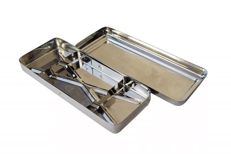 Asim Instruments Стерилізатор з кришкою і тримачем інструментів 101-2/SP (190*70*25 мм) — photo 2