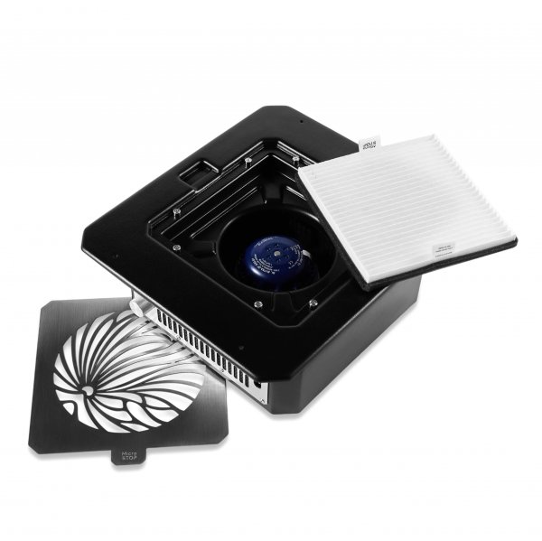 Вбудована витяжка для манікюру з HEPA фільтром Microstop Prof Black - фото . Купити з доставкою в інтернет магазині Dlx.ua.